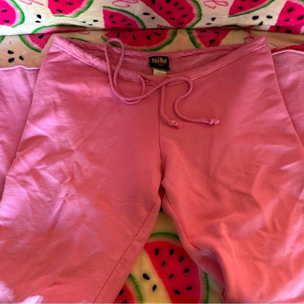 PINK HARD ROCK CAFE LARGE SWEATS
